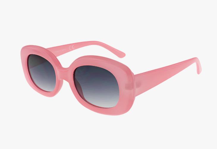 pink Wholesale Medium Rounded Square Framed Sunglasses