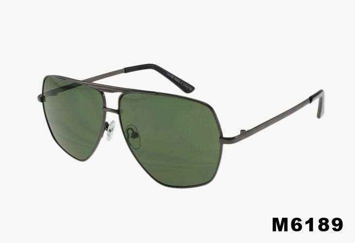 green Wholesale Fashion Metal Aviator Pilot Sunglasses