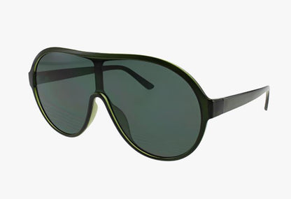 green Wholesale Fashion Round Shield Style Sunglasses