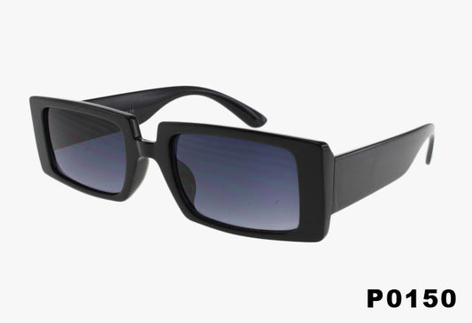 black Fashion Wholesale Medium Square Shaped Sunglasses