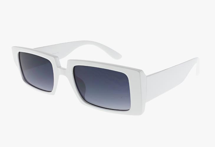 white Fashion Wholesale Medium Square Shaped Sunglasses