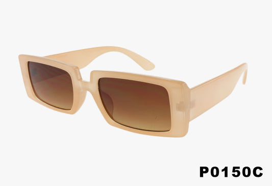 beige Fashion Wholesale Medium Square Shaped Sunglasses