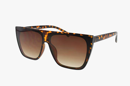 tortoise Wholesale Square Flat Top Fashion Sunglasses