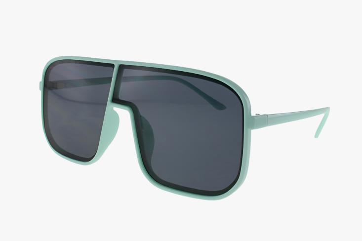 teal Wholesale Square Offset Aviator Style Sunglasses