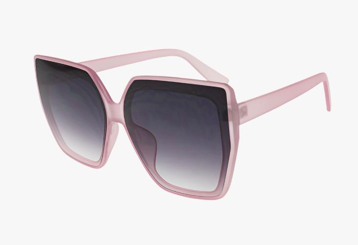 pastel pink Wholesale Classic Angular Square Frame Sunglasses