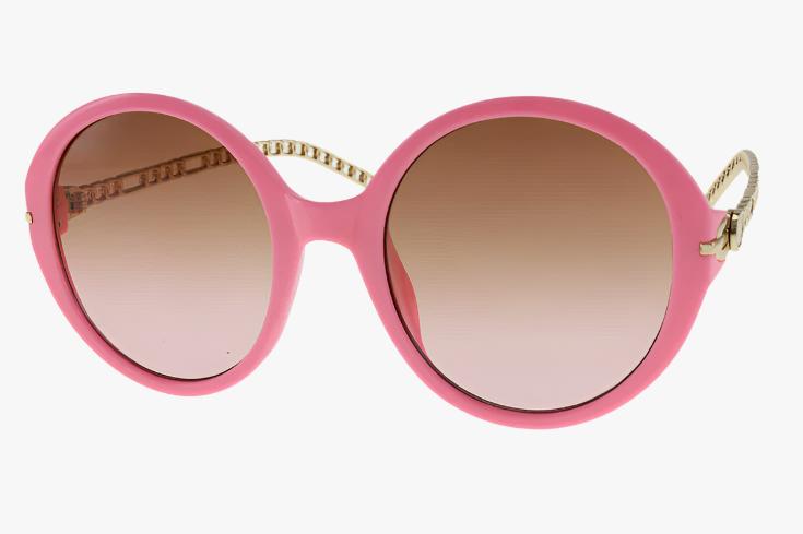 pink Wholesale Round Fashion Chain Link Sunglasses