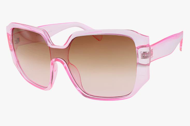 pink Wholesale Fashion One Piece Butterfly Sunglasses