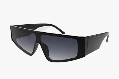 black Wholesale Medium Fashion Shield Sunglasses