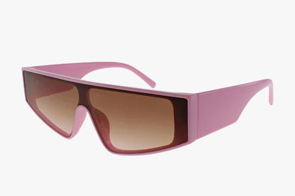 pink Wholesale Medium Fashion Shield Sunglasses