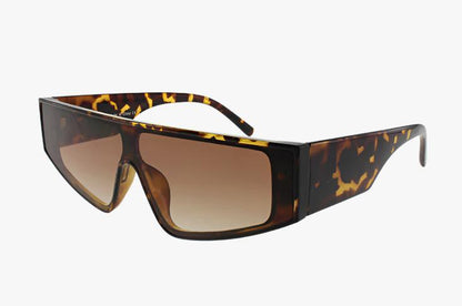 brown Wholesale Medium Fashion Shield Sunglasses