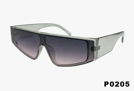 grey Wholesale Medium Fashion Shield Sunglasses