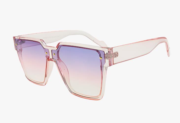 pink gradient Large Square Frame Fashion Wholesale Sunglasses