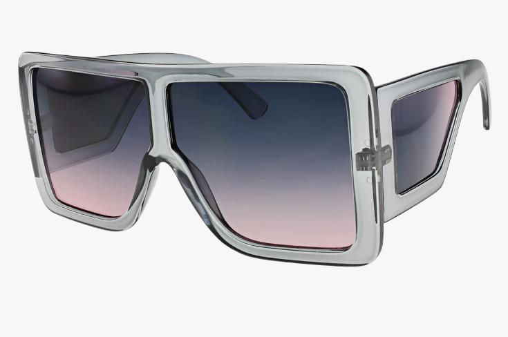 grey Oversized Square Color Lens Wholesale Sunglasses