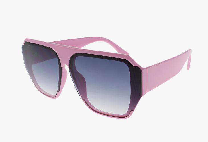 pink Fashion Wholesale Flat Top Pilot Sunglasses