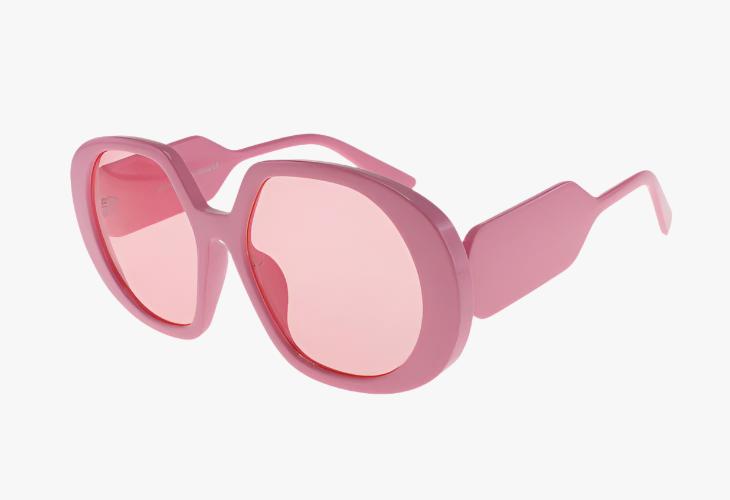 pink Wholesale Fashion Half Round Sunglasses