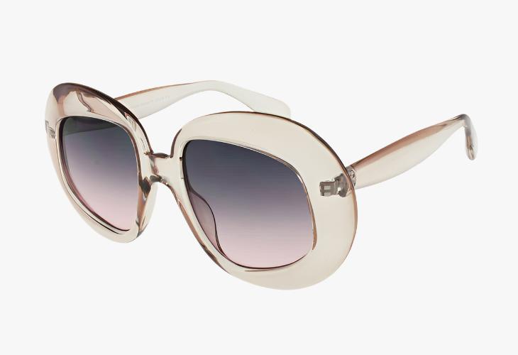 tan Wholesale Fashion Rounded Ombre Sunglasses