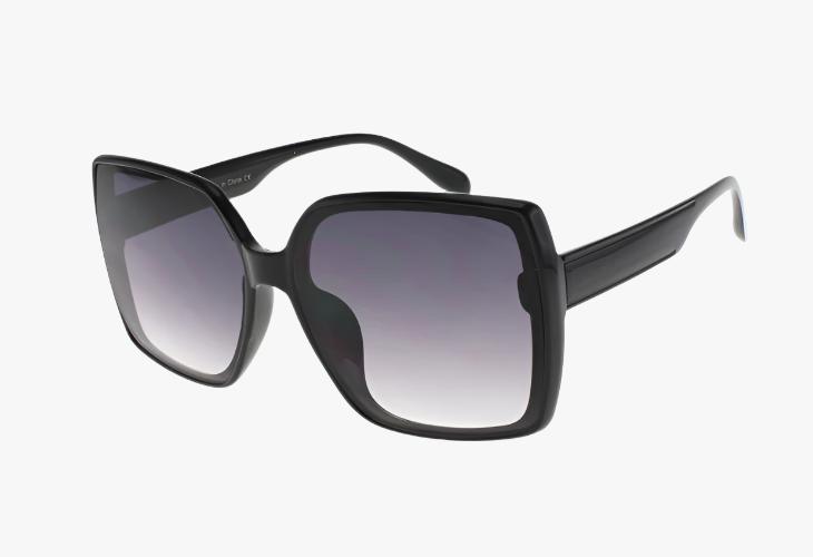 black Wholesale Classic Square Frame Color Sunglasses