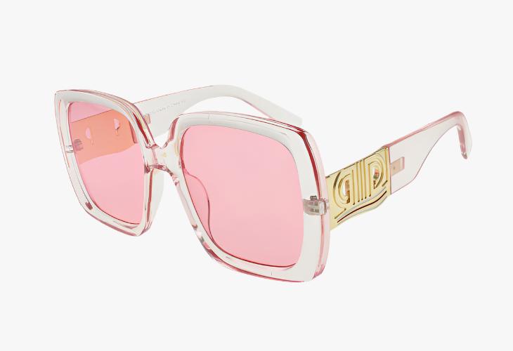 pink Wholesale Oversized Rounded Square Fashion Sunglasses