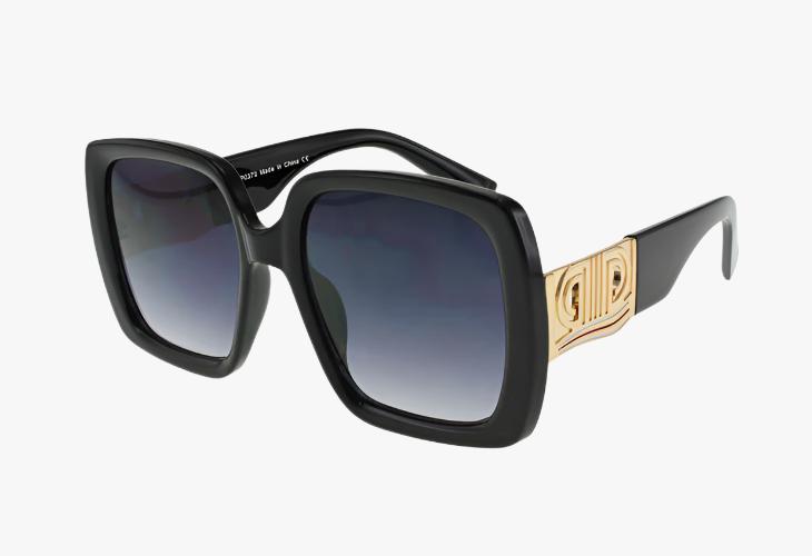 black gradient Wholesale Oversized Rounded Square Fashion Sunglasses