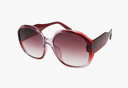 red Classic Fashion Oval Ombre Style Sunglasses