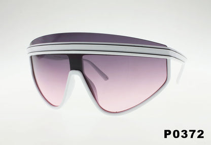 purple gradient lens Wholesale Oversized Extended Lens Shield Sunglasses