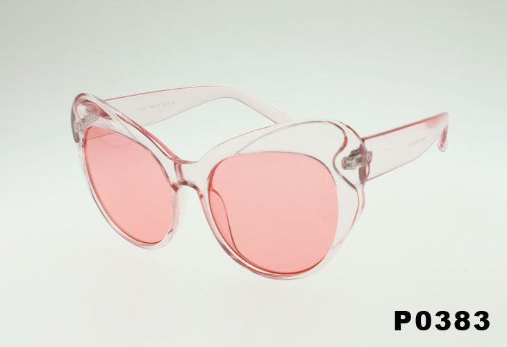 pink Fashion Rounded Butterfly Shape Wholesale Sunglasses