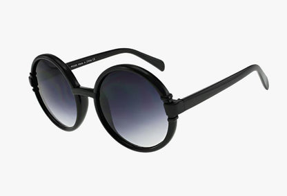 black Wholesale Fashion Medium Round Sunglasses