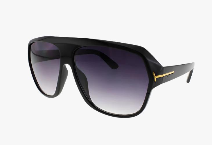 black gradient Wholesale Large Rounded Pilot Sunglasses