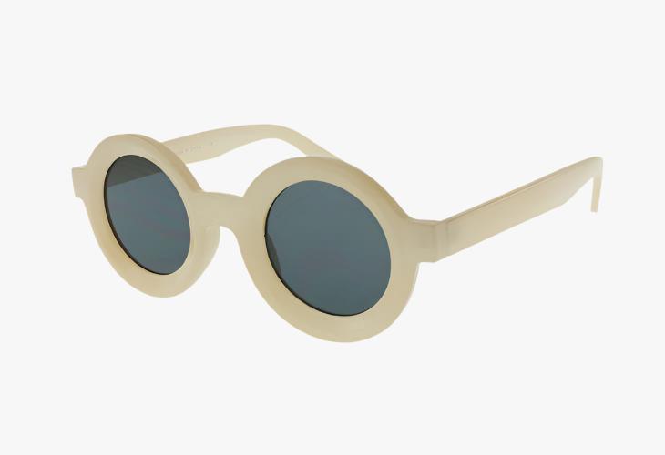 ivory Medium Fashion Thick Round Wholesale Sunglasses