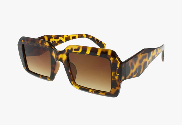 tortoise Wholesale Fashion Square Geometric Sunglasses