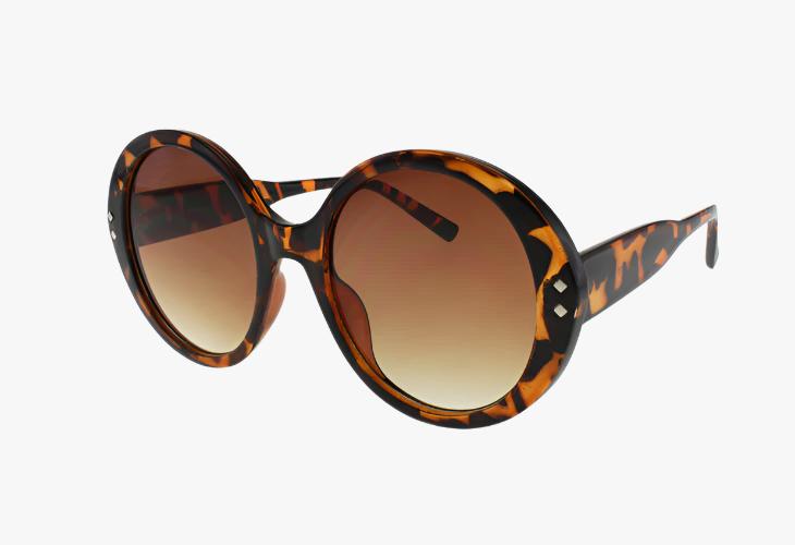 tortoise shell Fashion Oversized Round Wholesale Sunglasses