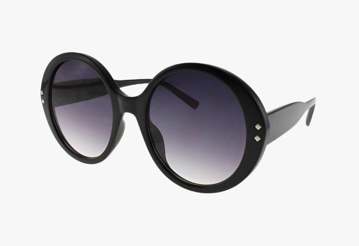 black Fashion Oversized Round Wholesale Sunglasses