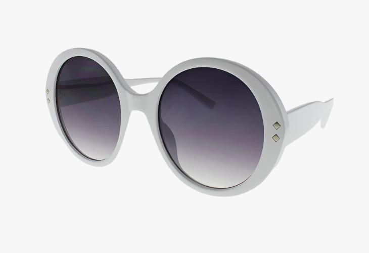 white Fashion Oversized Round Wholesale Sunglasses