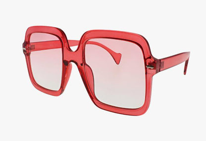 red Wholesale Fashion Oversized Square Sunglasses