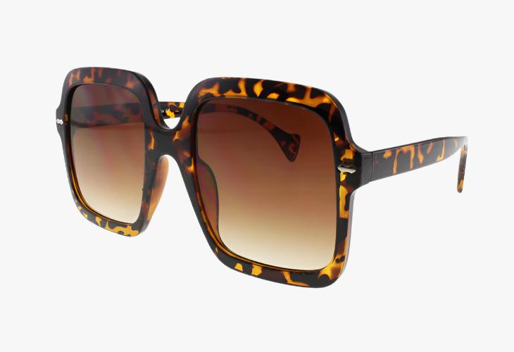 tortoise shell Wholesale Fashion Oversized Square Sunglasses