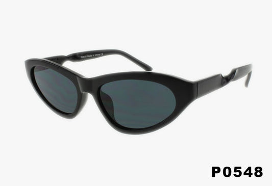 black Fashion Slim Cat Eye Wholesale Sunglasses