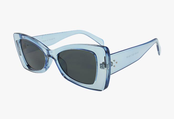 blue Wholesale Fashion Butterfly Shaped Color Sunglasses