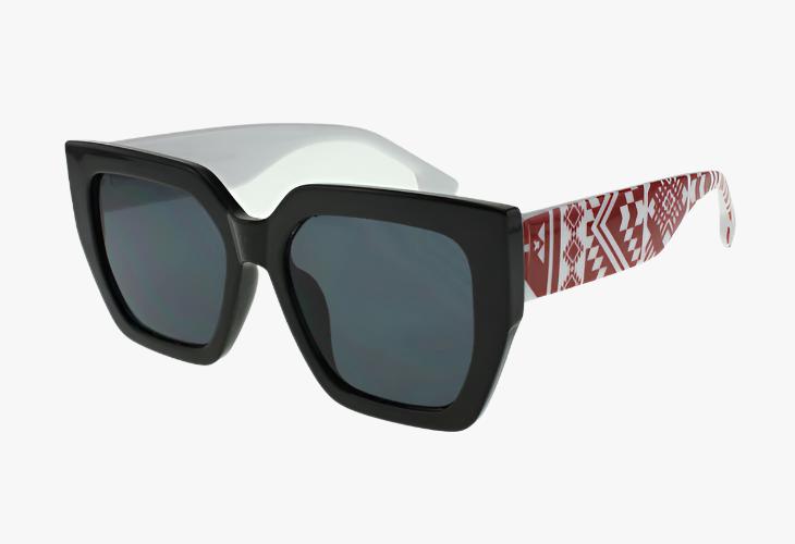 red print Wholesale Fashion Square Angular Cut Sunglasses