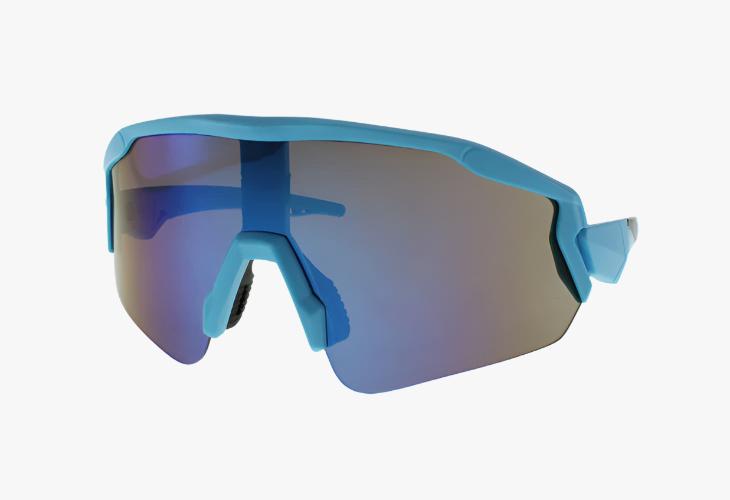 blue frame color mirror Wholesale Shield One Piece Lens Sport Sunglasses