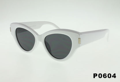 white Wholesale Butterfly Square Recessed Lens Sunglasses