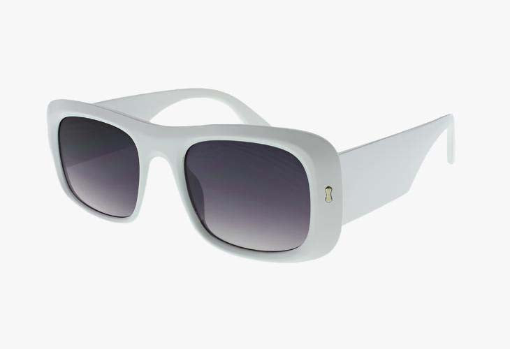 white Wholesale Large Rounded Square Fashion Sunglasses