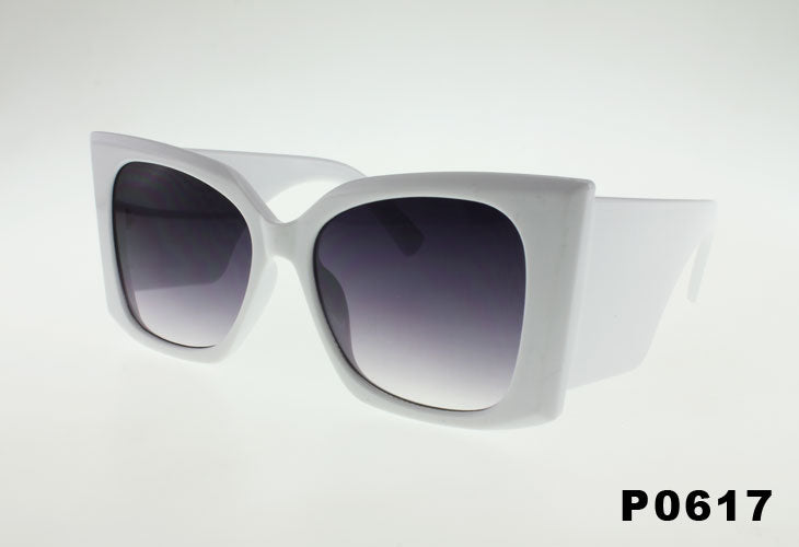 white Wholesale Oversized Square Fashion Butterfly Sunglasses