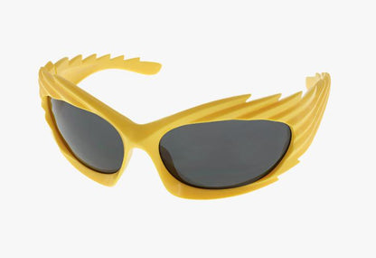 yellow Wholesale Futuristic Wing Design Sunglasses