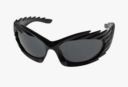 black Wholesale Futuristic Wing Design Sunglasses