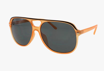 orange Wholesale Classic Rounded Tear Drop Aviator Sunglasses