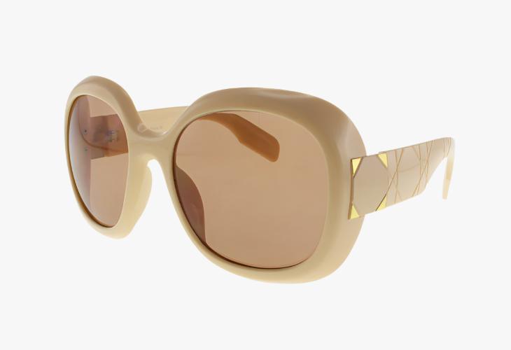 beige Wholesale Fashion Oversized Oval Sunglasses