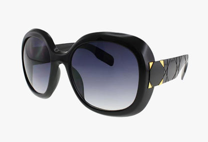 black gradient Wholesale Fashion Oversized Oval Sunglasses