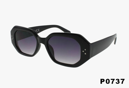 black gradient Wholesale Square Geometric Fashion Sunglasses