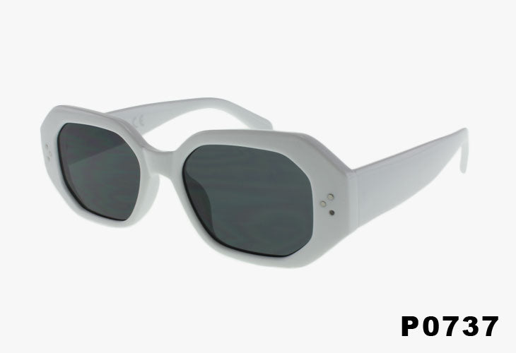 white Wholesale Square Geometric Fashion Sunglasses