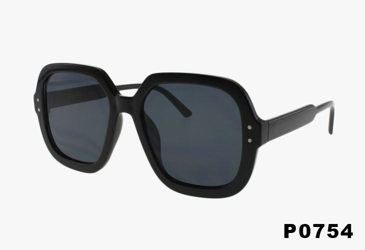 black Wholesale Oversized Square Butterfly Style Sunglasses